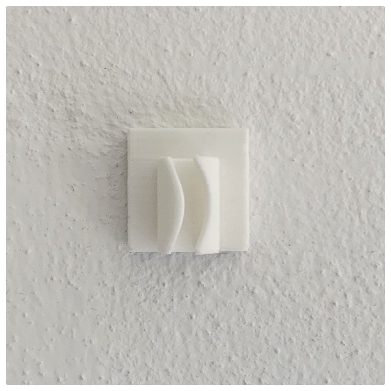Ledningsholder m/klæber, 3pk